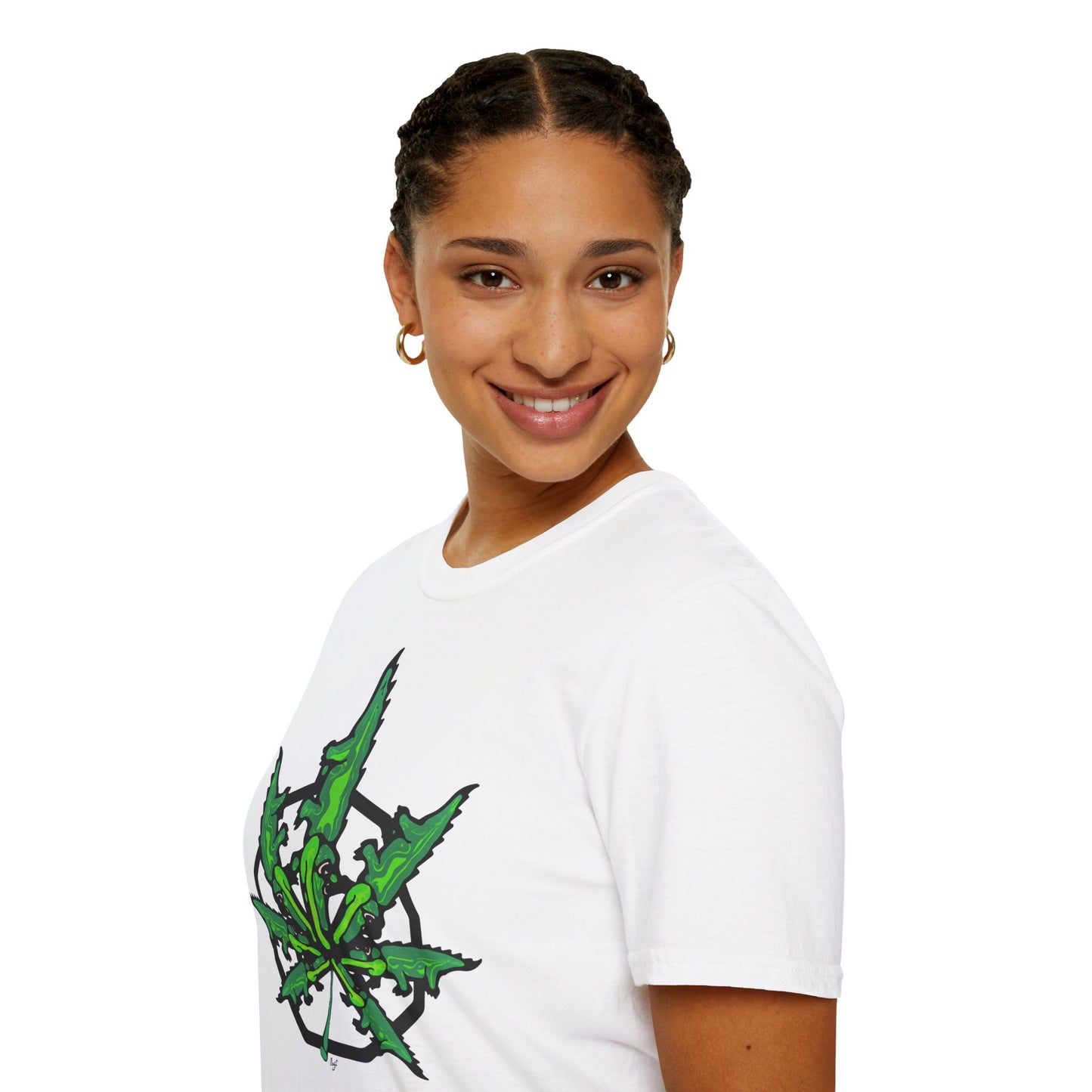 Gator Haze - White Unisex Softstyle T-Shirt