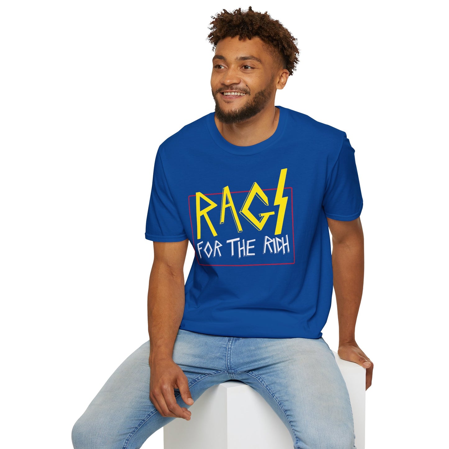 rags for the rich - logo t-shirt#001 - promo ltd edition - Unisex Softstyle T-Shirt