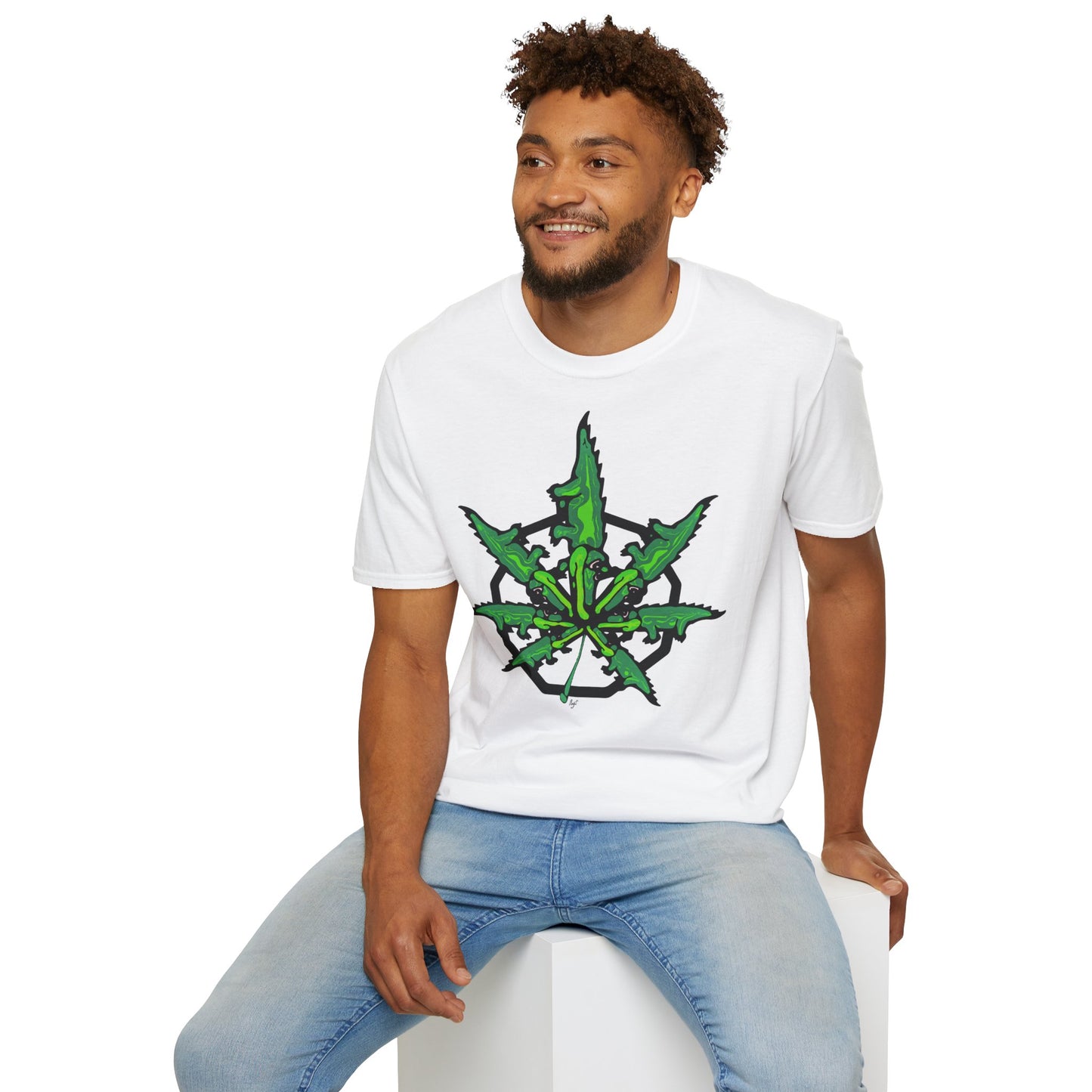 Gator Haze - White Unisex Softstyle T-Shirt