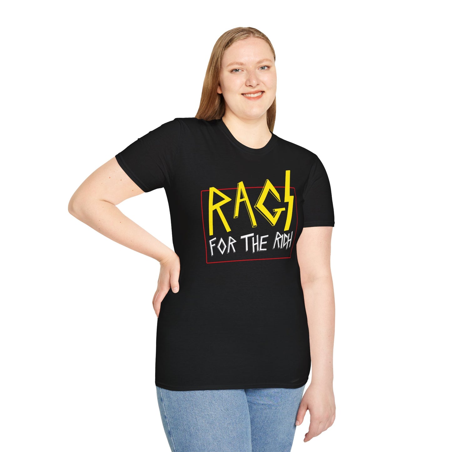 rags for the rich - logo t-shirt#001 - promo ltd edition - Unisex Softstyle T-Shirt