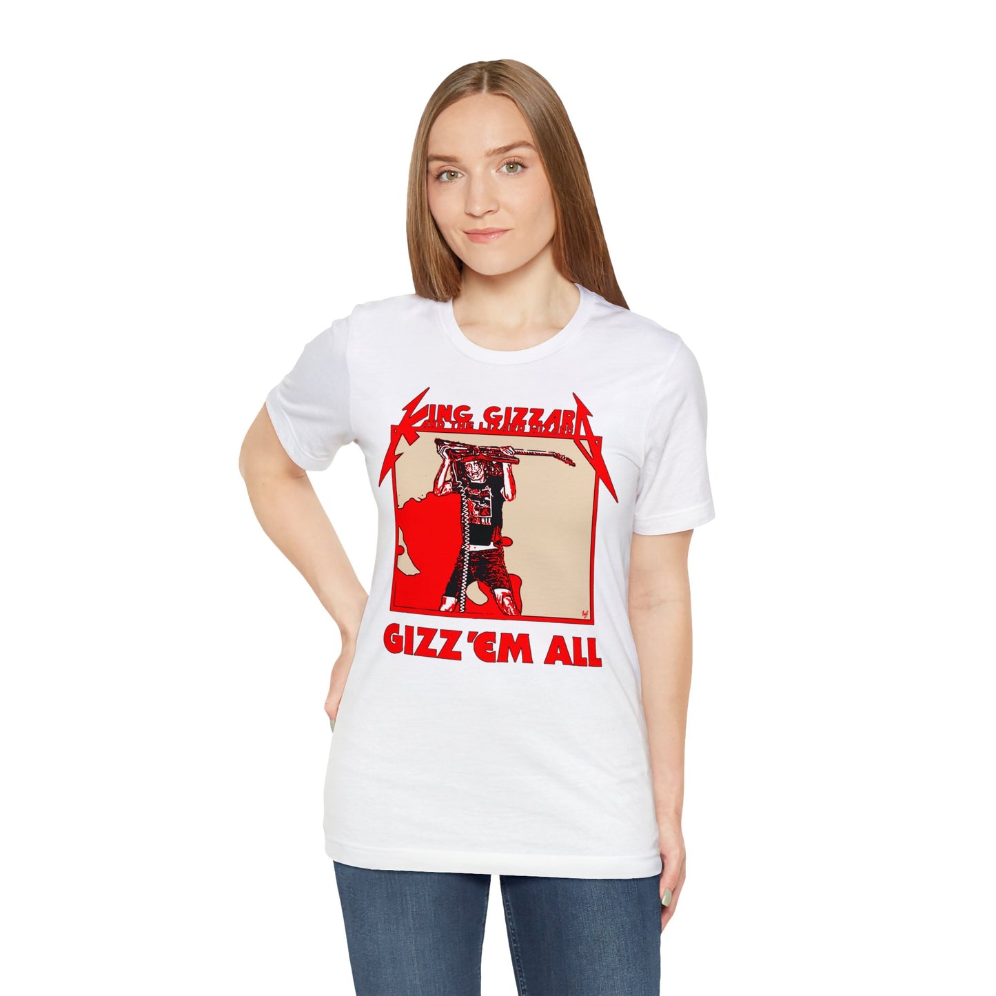 Gizz 'em all - Original test print version - Unisex Jersey Short Sleeve Tee