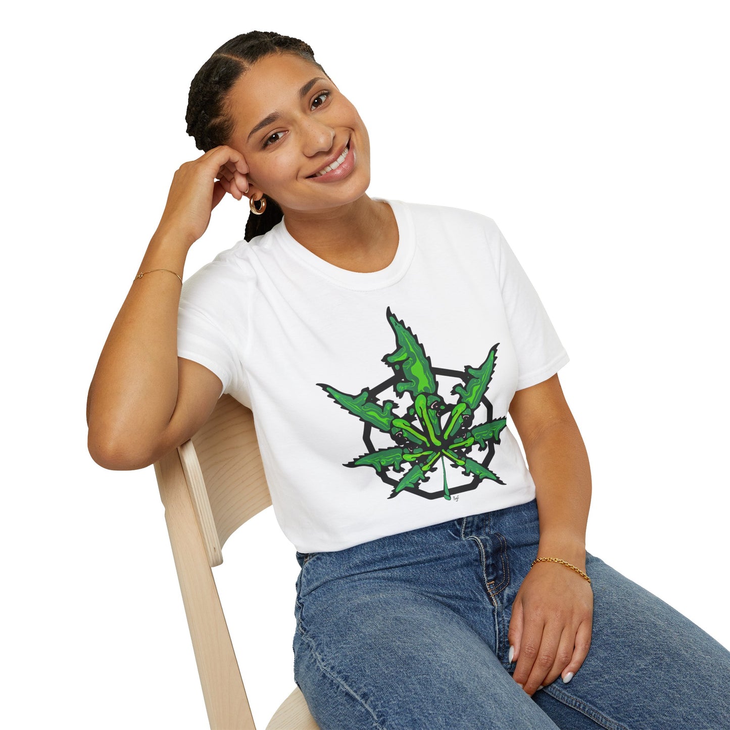 Gator Haze - White Unisex Softstyle T-Shirt