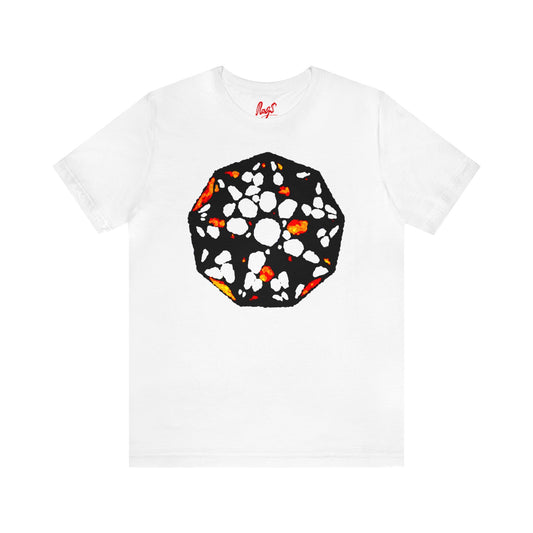 Nonagon 001 - White Unisex Jersey Short Sleeve Tee